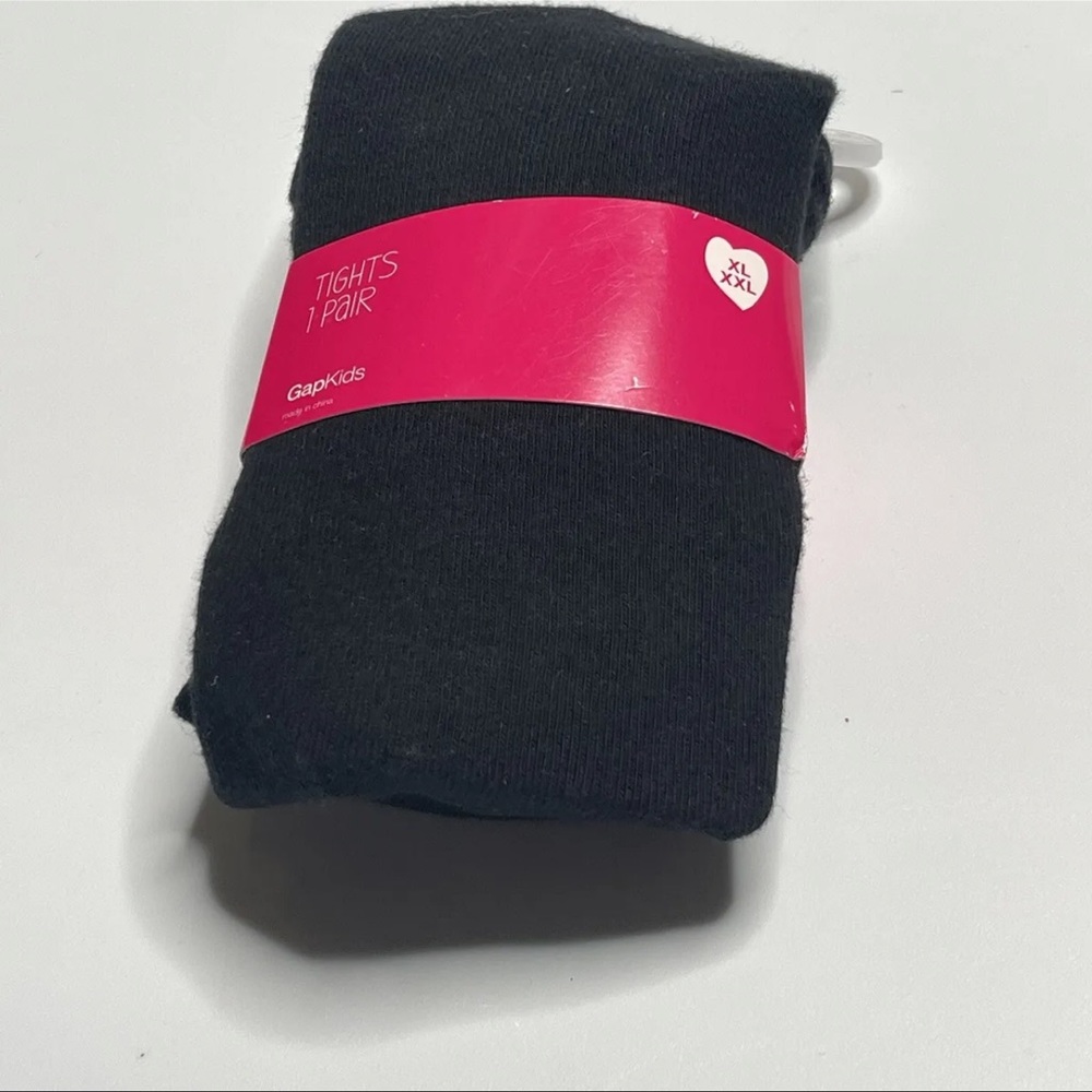 Gap Solid Black Tights Girls Size XL-XXL 10-14 Yrs Footed 1 Pair
